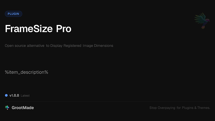FrameSize Pro