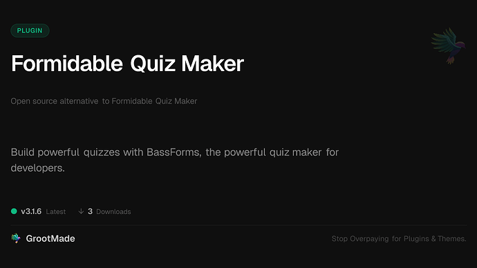Formidable Quiz Maker