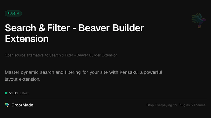 Search & Filter  - Beaver Builder Extension