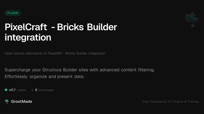 PixelCraft - Bricks Builder integration