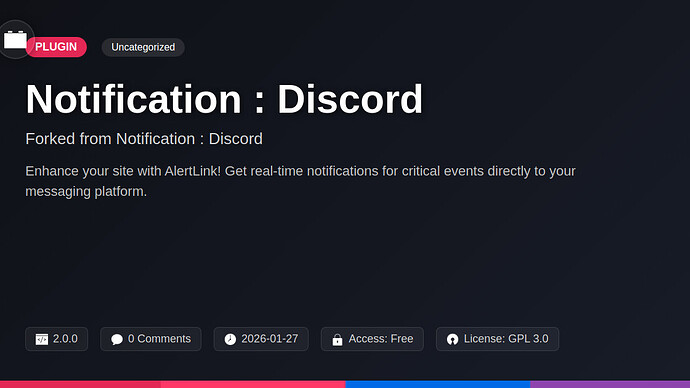 Notification : Discord