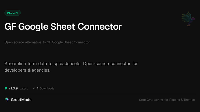 GF Google Sheet Connector