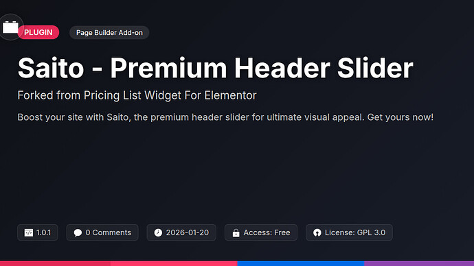 Pricing List Widget For DesignMaster
