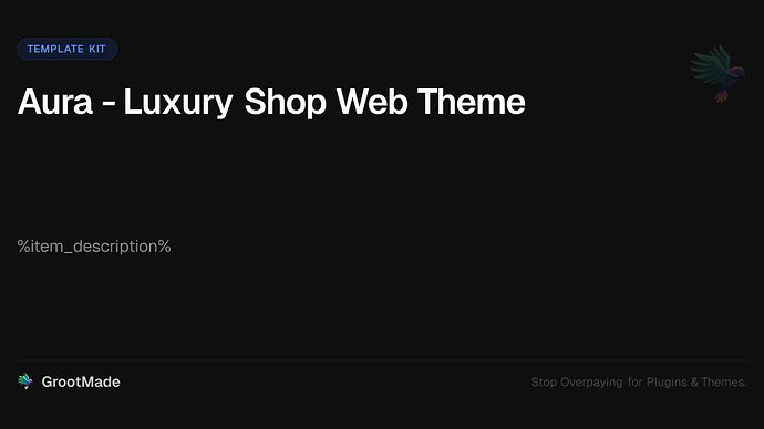 Aura - Luxury Shop Web Theme