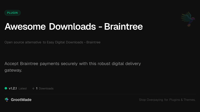 Awesome Downloads - Braintree