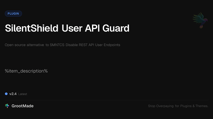 SilentShield User API Guard