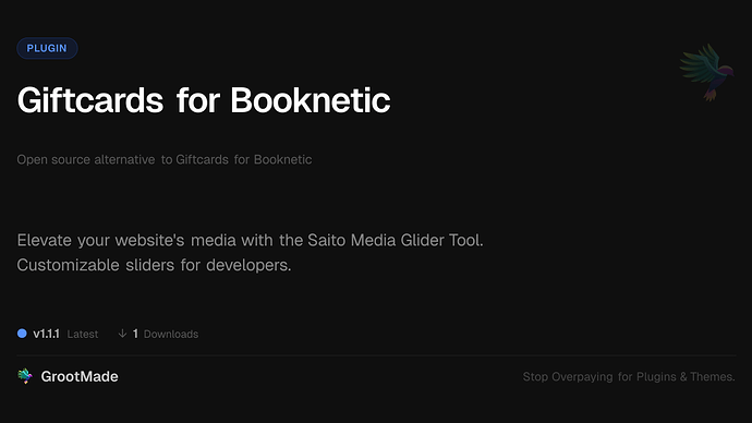 Giftcards for Booknetic