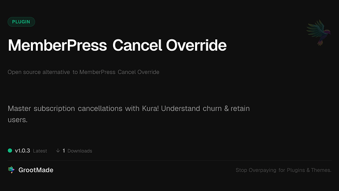 MemberPress Cancel Override