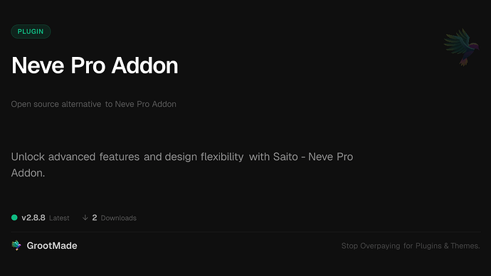 Neve Pro Addon