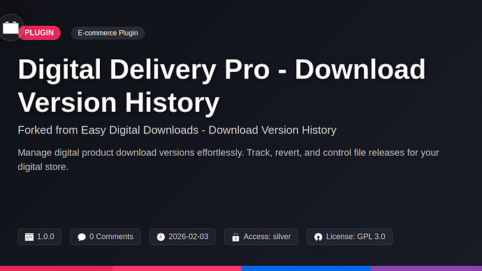 Awesome Downloads - Download Version History