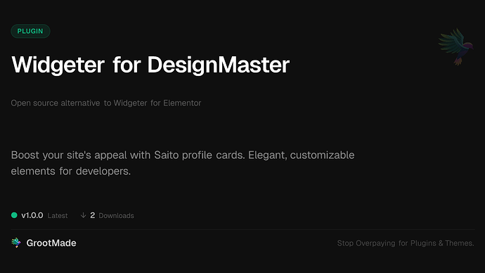 Widgeter for DesignMaster
