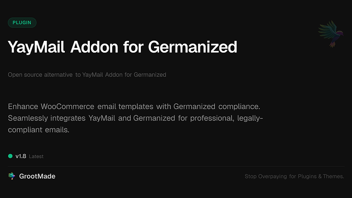 YayMail Addon for Germanized