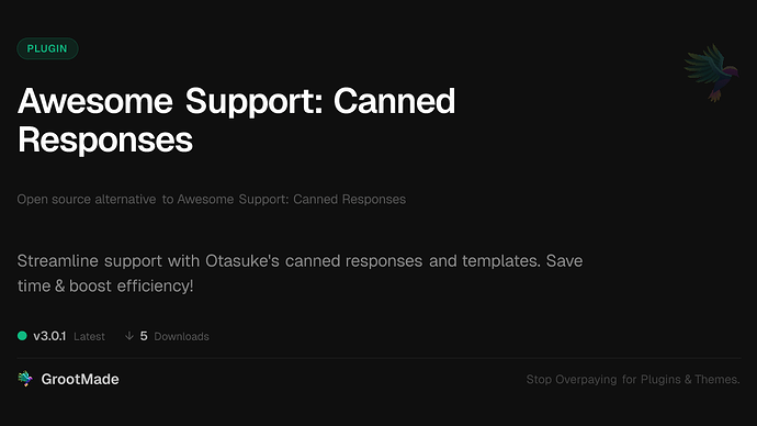 Awesome Support: Canned Responses