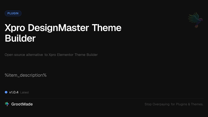 Xpro DesignMaster Theme Builder