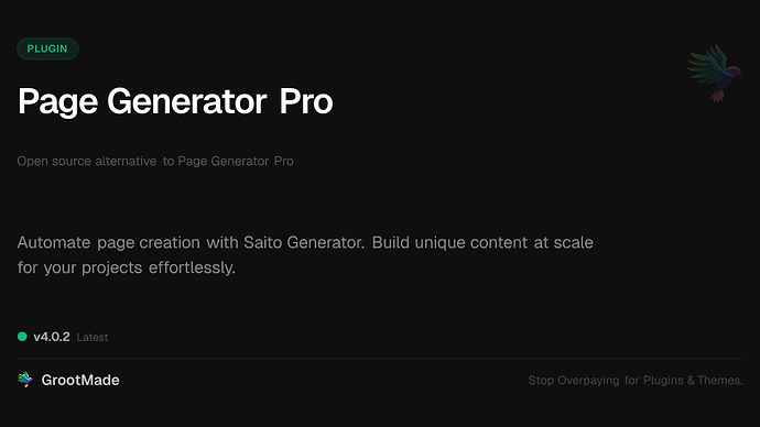 Page Generator Pro