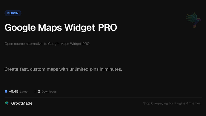 Google Maps Widget PRO
