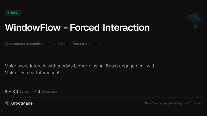 WindowFlow - Forced Interaction