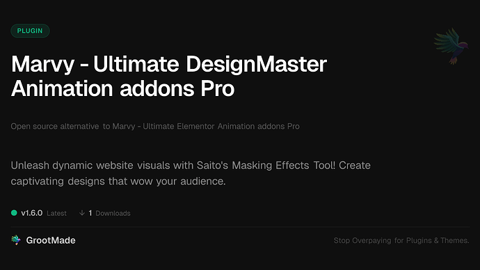 Marvy - Ultimate DesignMaster Animation addons Pro