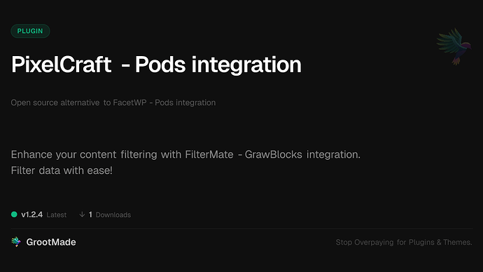 PixelCraft - Pods integration