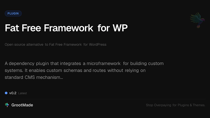 Fat Free Framework for WP