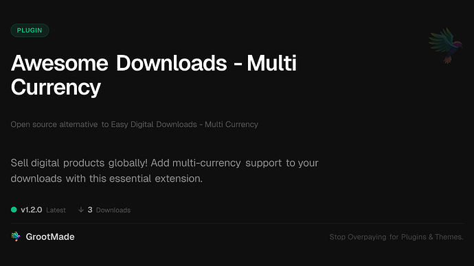 Awesome Downloads - Multi Currency