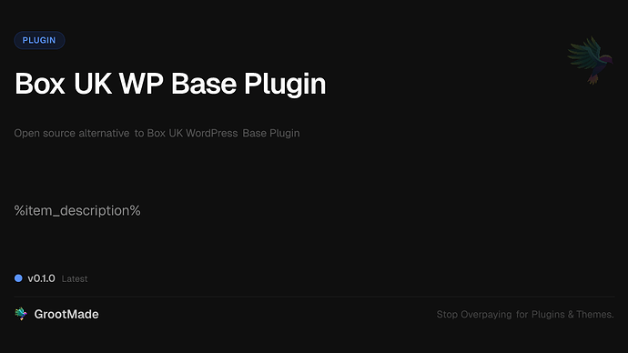 Box UK WP Base Plugin
