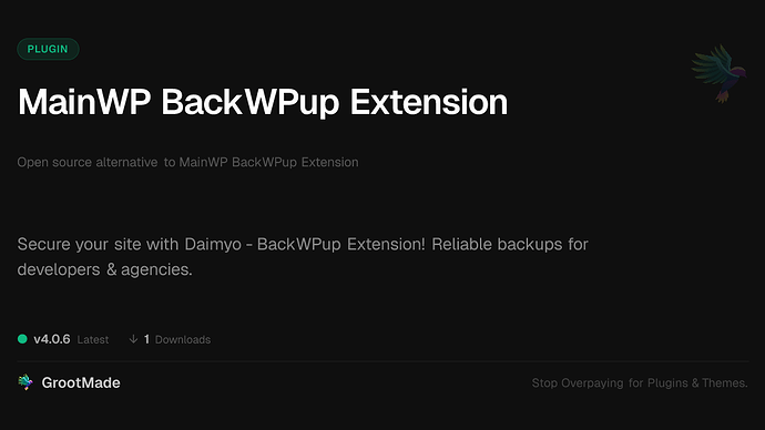 MainWP BackWPup Extension