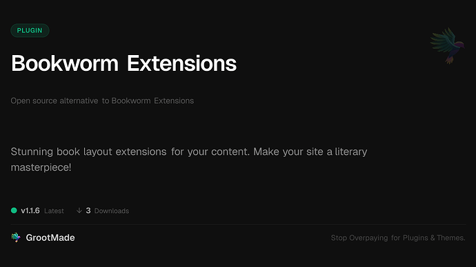 Bookworm Extensions