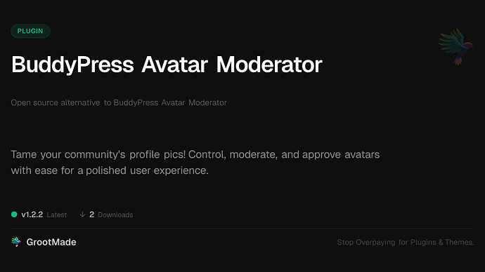 BuddyPress Avatar Moderator
