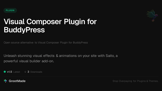 Visual Composer Plugin for BuddyPress
