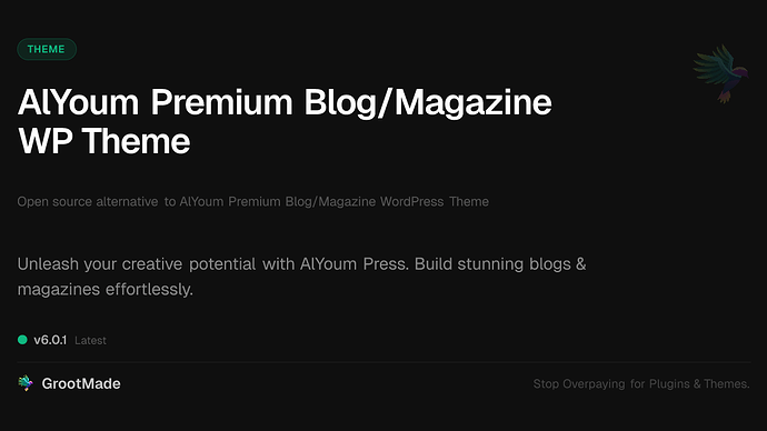 AlYoum Premium Blog/Magazine WP Theme