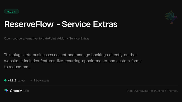 ReserveFlow - Service Extras