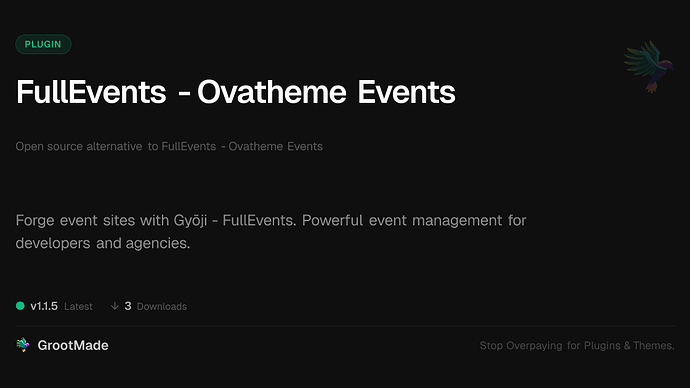 FullEvents - Ovatheme Events