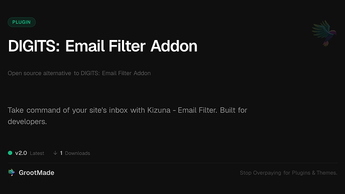 DIGITS: Email Filter Addon