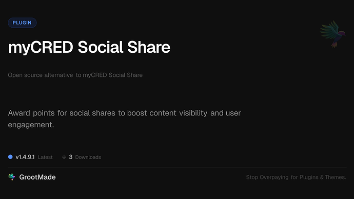 myCRED Social Share