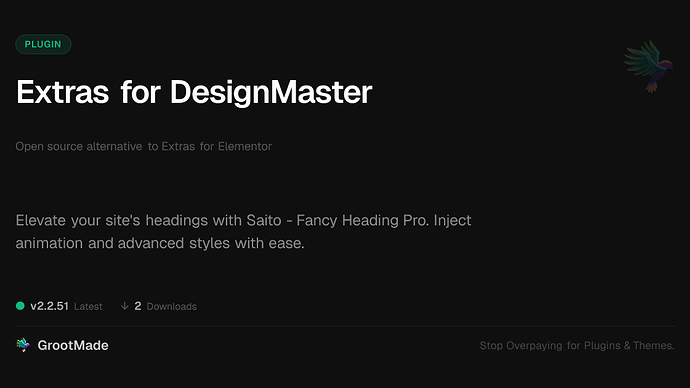 Extras for DesignMaster