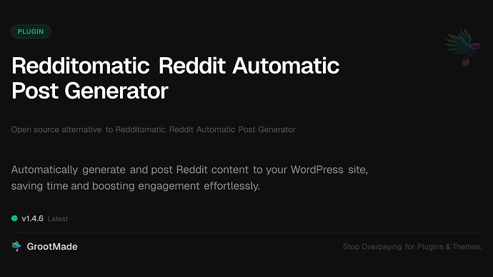 Redditomatic Reddit Automatic Post Generator