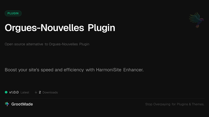 Orgues-Nouvelles Plugin