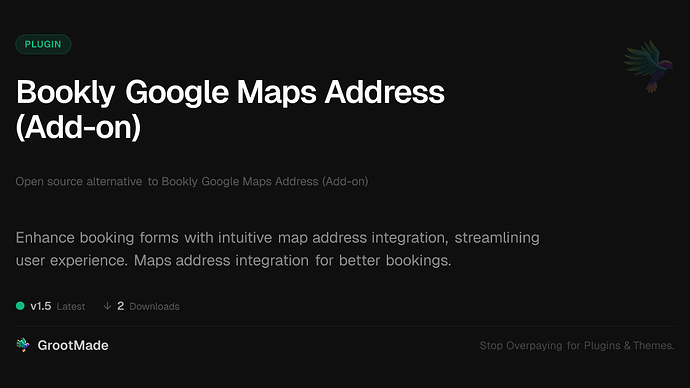 Bookly Google Maps Address (Add-on)