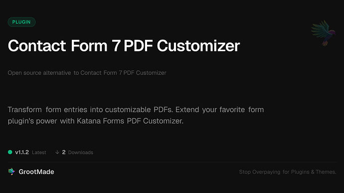 Contact Form 7 PDF Customizer