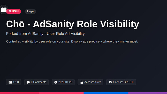 AdZenith - User Role Ad Visibility