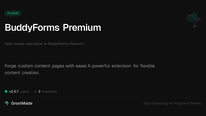 BuddyForms Premium