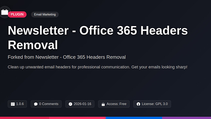 Inkpost - Office 365 Headers Removal