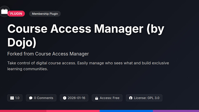 Course Access Manager