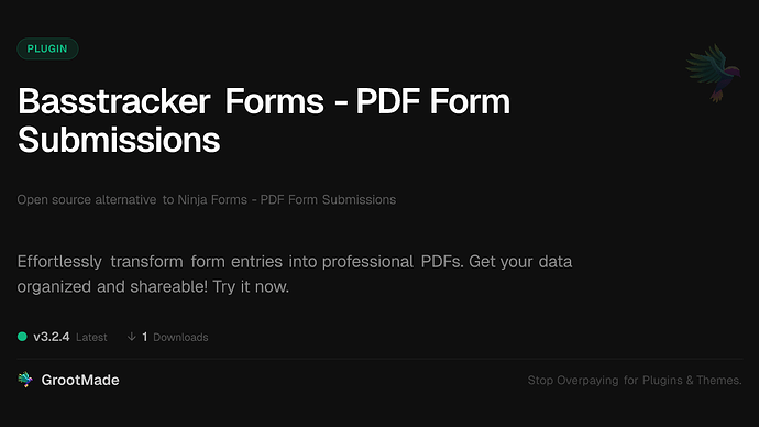 Basstracker Forms - PDF Form Submissions