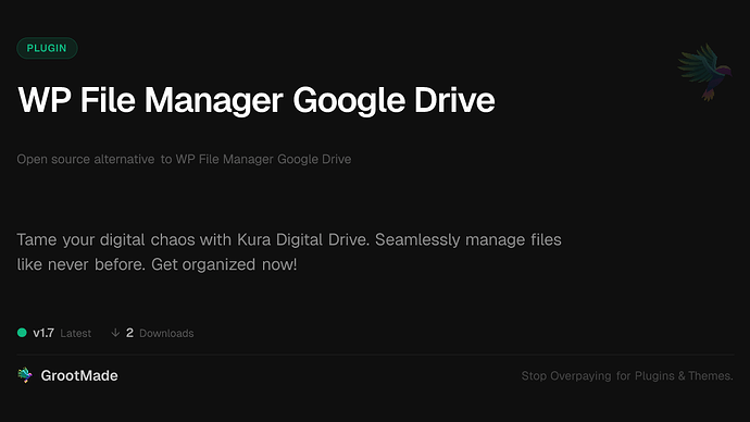 WP File Manager Google Drive