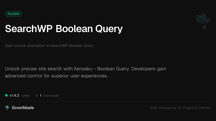 SearchWP Boolean Query