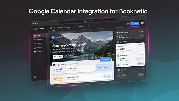Google Calendar integration for Booknetic