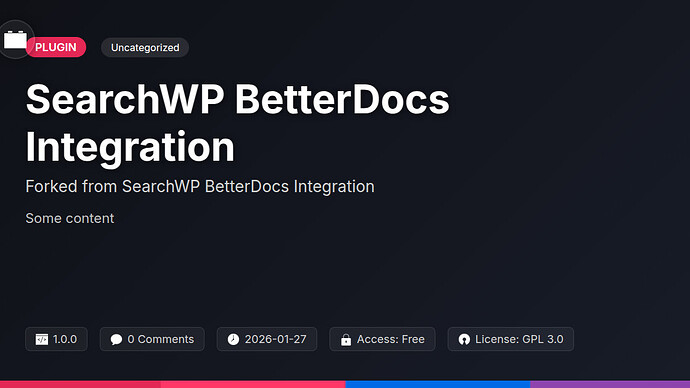 SearchWP BetterDocs Integration