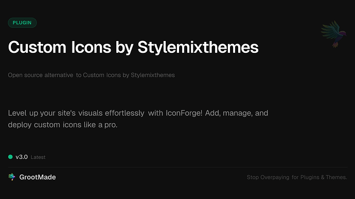 Custom Icons by Stylemixthemes